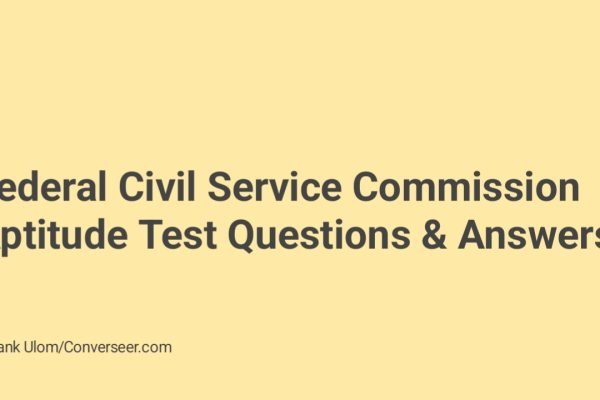 Download Federal Civil Service Commission (FCSC) Aptitude Test Questions & Answers