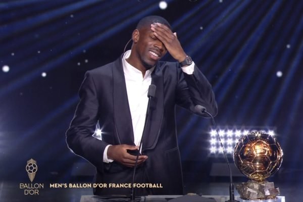 Tears as Ousmane Dembélé wins 2025 Men's Ballon d'Or