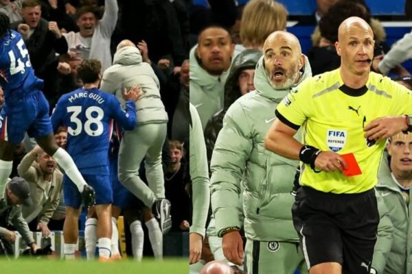 Another red card for Chelsea in dramatic late win against Liverpool
