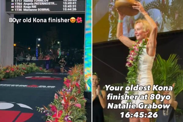 80-year-old Natalie Grabow becomes oldest woman to finish Ironman World Championship