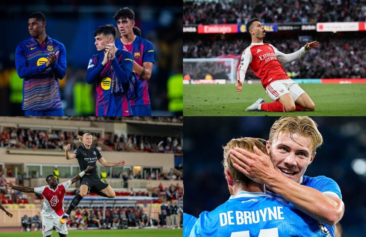 Barcelona lost, Arsenal won, Man City held, and results for Champions League match day 2