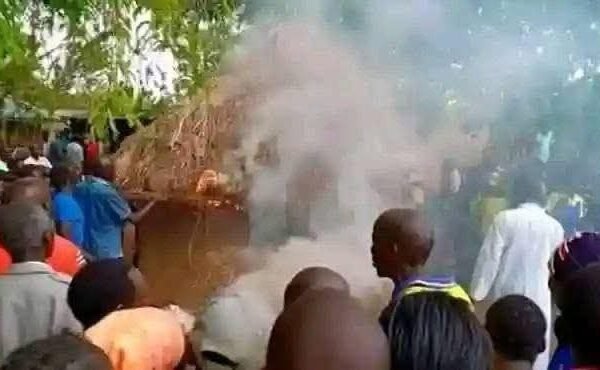 Woman sets house on fire after catching husband sleeping with widow