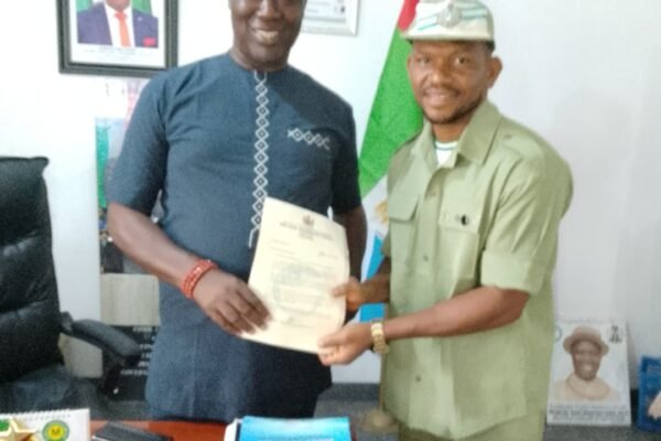 Delta LG Council commends C'River-born NYSC member Martin Adie for outstanding service