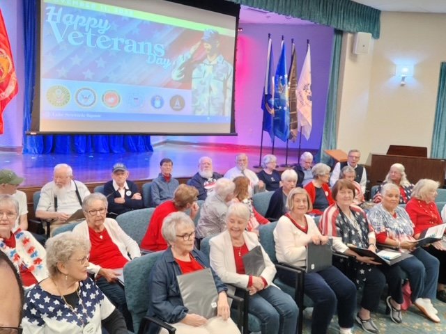 Lake Seminole Square Hosts Veterans Day Programme Highlighted by Governor’s Letter to Resident & WWII Fighter Pilot