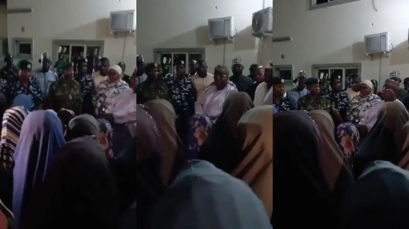 Military hands over rescued GGCSS Maga schoolgirls to Governor Nasir Idris