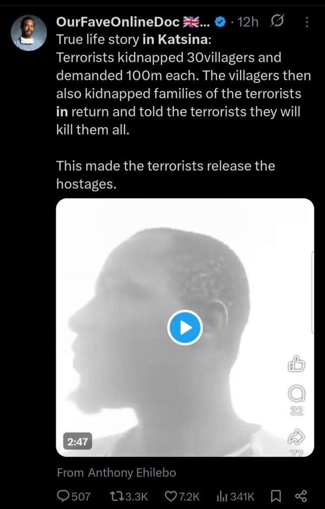 Bandits release victims after villagers took bandits' family members hostage