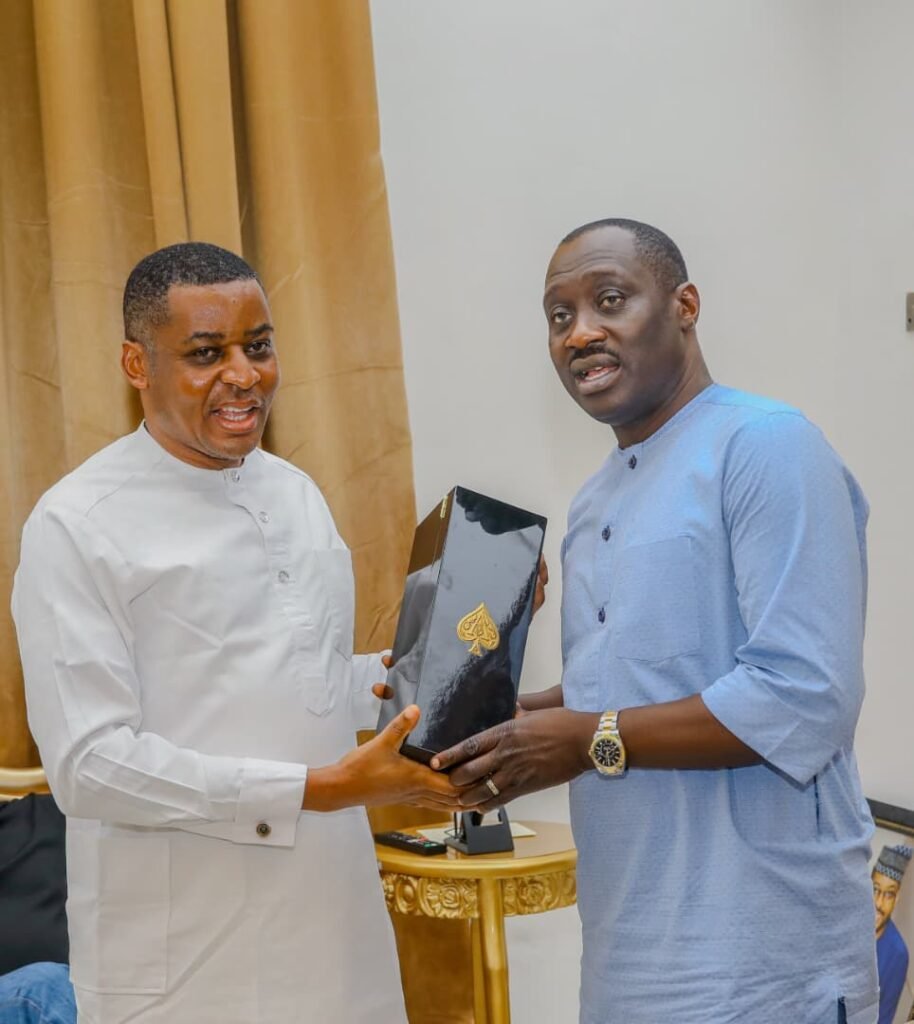 Deputy Governor Odey receives Senator Jarigbe on consultative visit