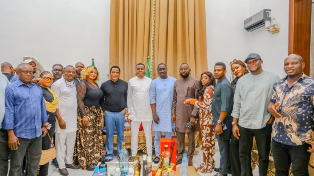 Deputy Governor Odey receives Senator Jarigbe on consultative visit