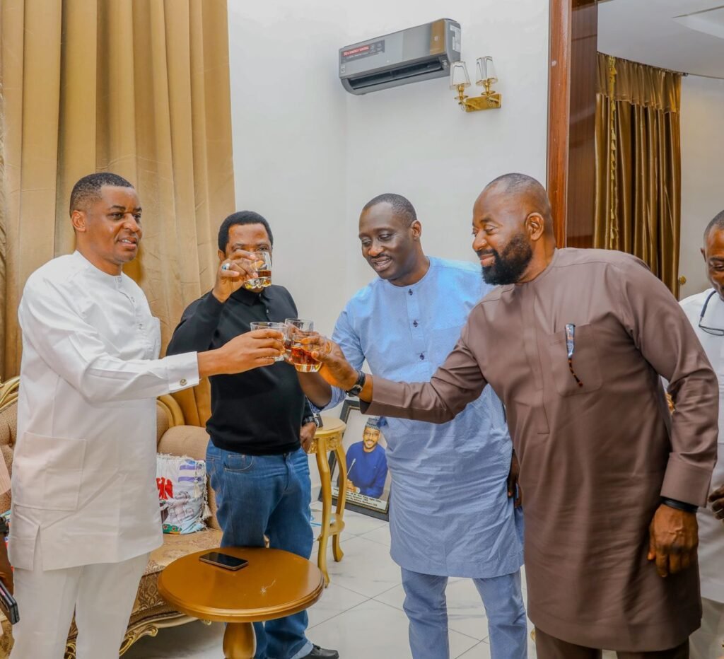 Deputy Governor Odey receives Senator Jarigbe on consultative visit