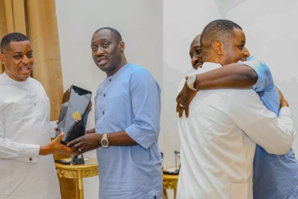 Deputy Governor Odey receives Senator Jarigbe on consultative visit