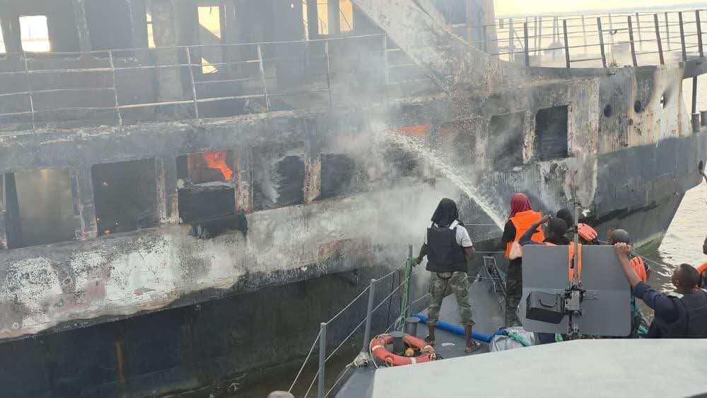 One missing as Navy rescues 20 from burning vessel off Calabar waterways