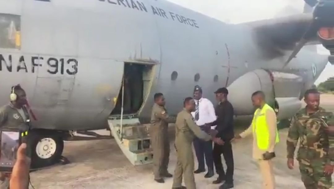 NAF C-130 aircraft arrives Accra, Ghana