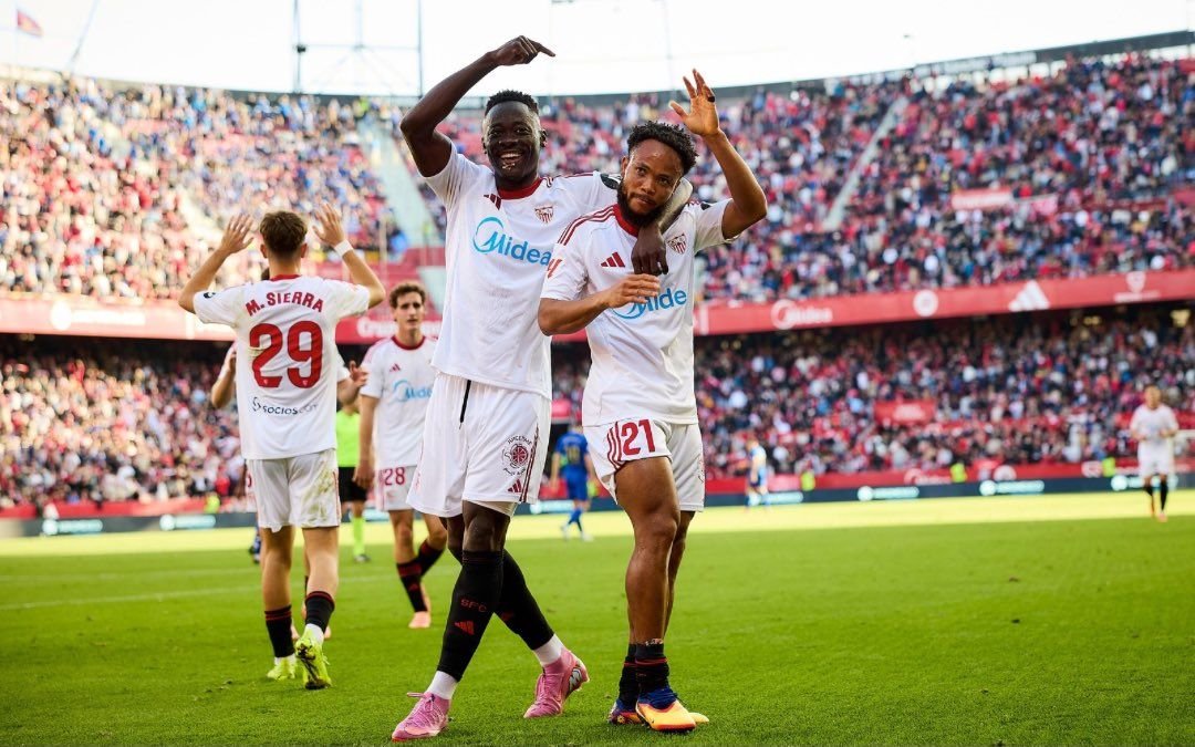 Adams and Ejuke help Sevilla demolish Oviedo