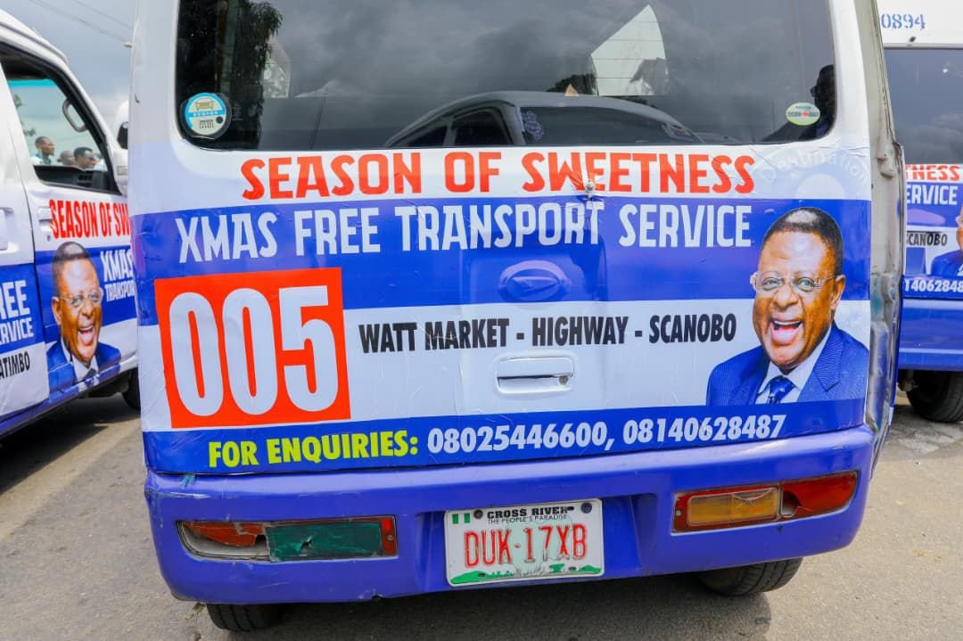 Cross River launches free Christmas transport services for residents, visitors, tourists