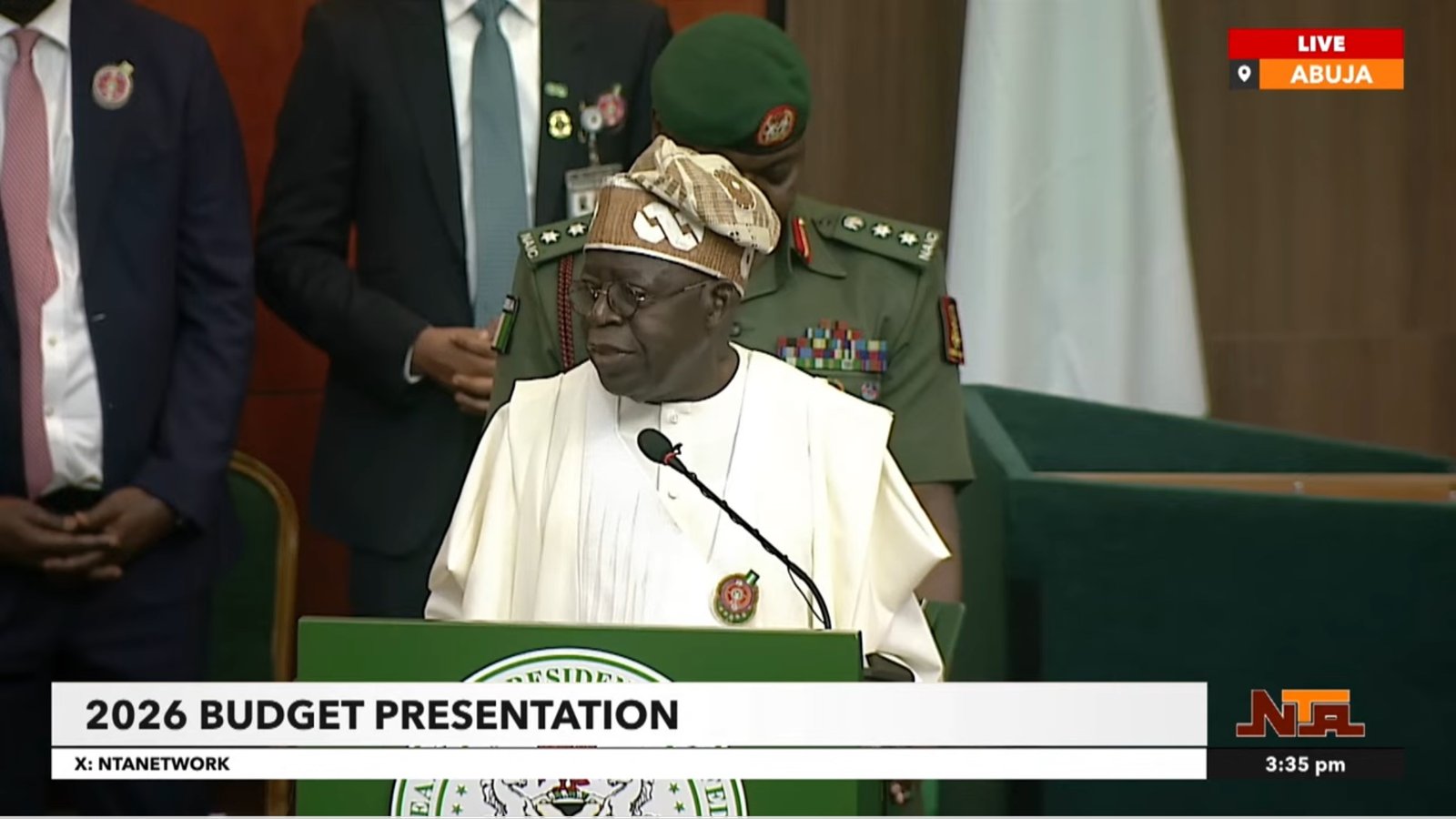 President Tinubu's 2026 budget defence speech