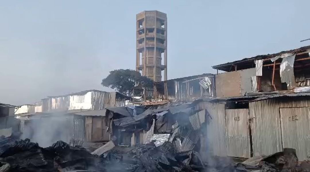 Fire razes over 20 shops at Terminus market