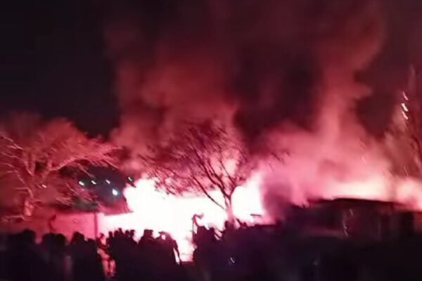 Fire razes over 20 vehicles at Malaysia market in Zuba