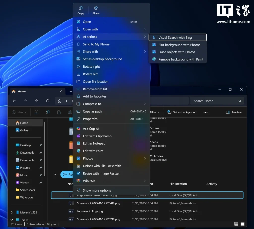 Windows 11 users can now remove AI Actions, Microsoft confirms