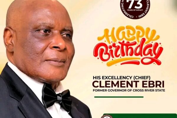 Yakurr Chairman celebrates former governor Clement Ebri on his 73rd birthday