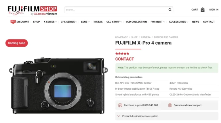 Fujifilm X-Pro 4 camera rumoured release, again