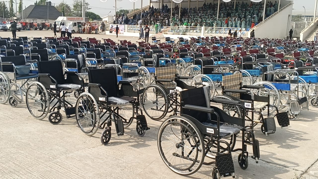 Gov Ododo donates over 500 wheelchairs to PWDs