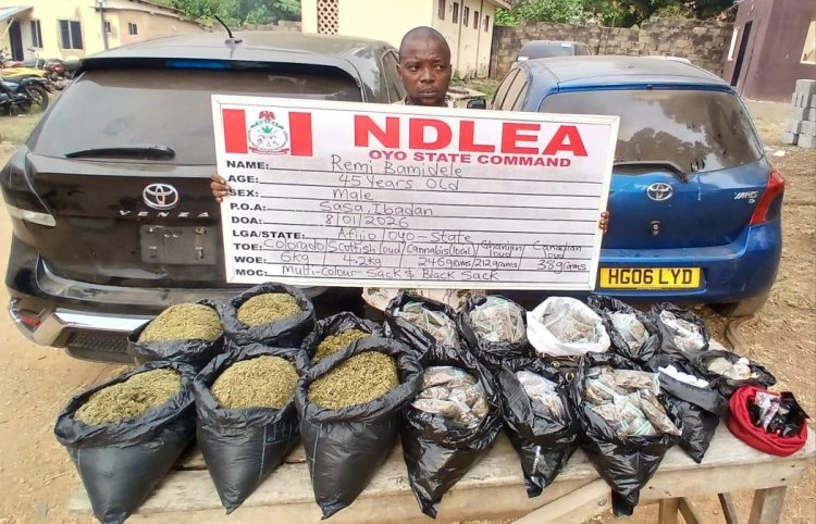 80-year-old ex-convict arrested with 5.7kg hard drugs in Akwa Ibom