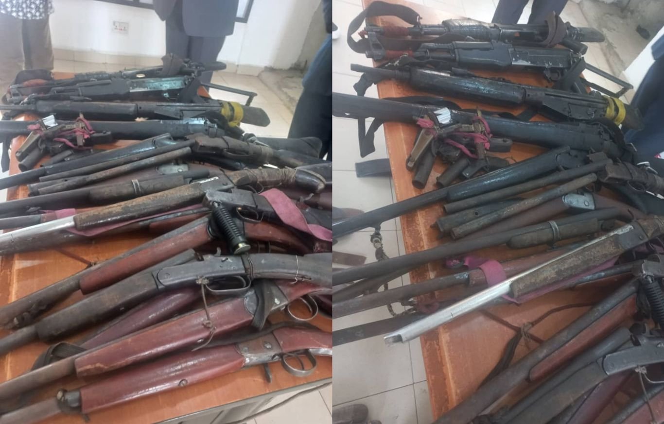 NCCSALW takes custody of arms surrendered by 80 repentant militants in Cross River