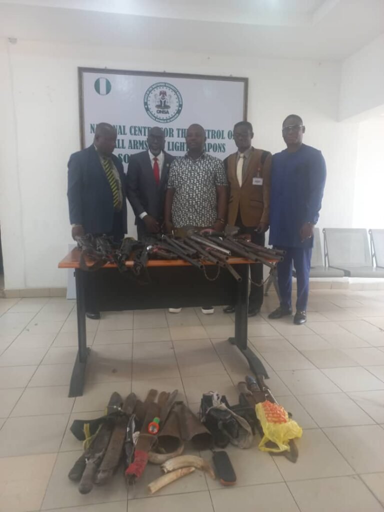 NCCSALW takes custody of arms surrendered by 80 repentant militants in Cross River