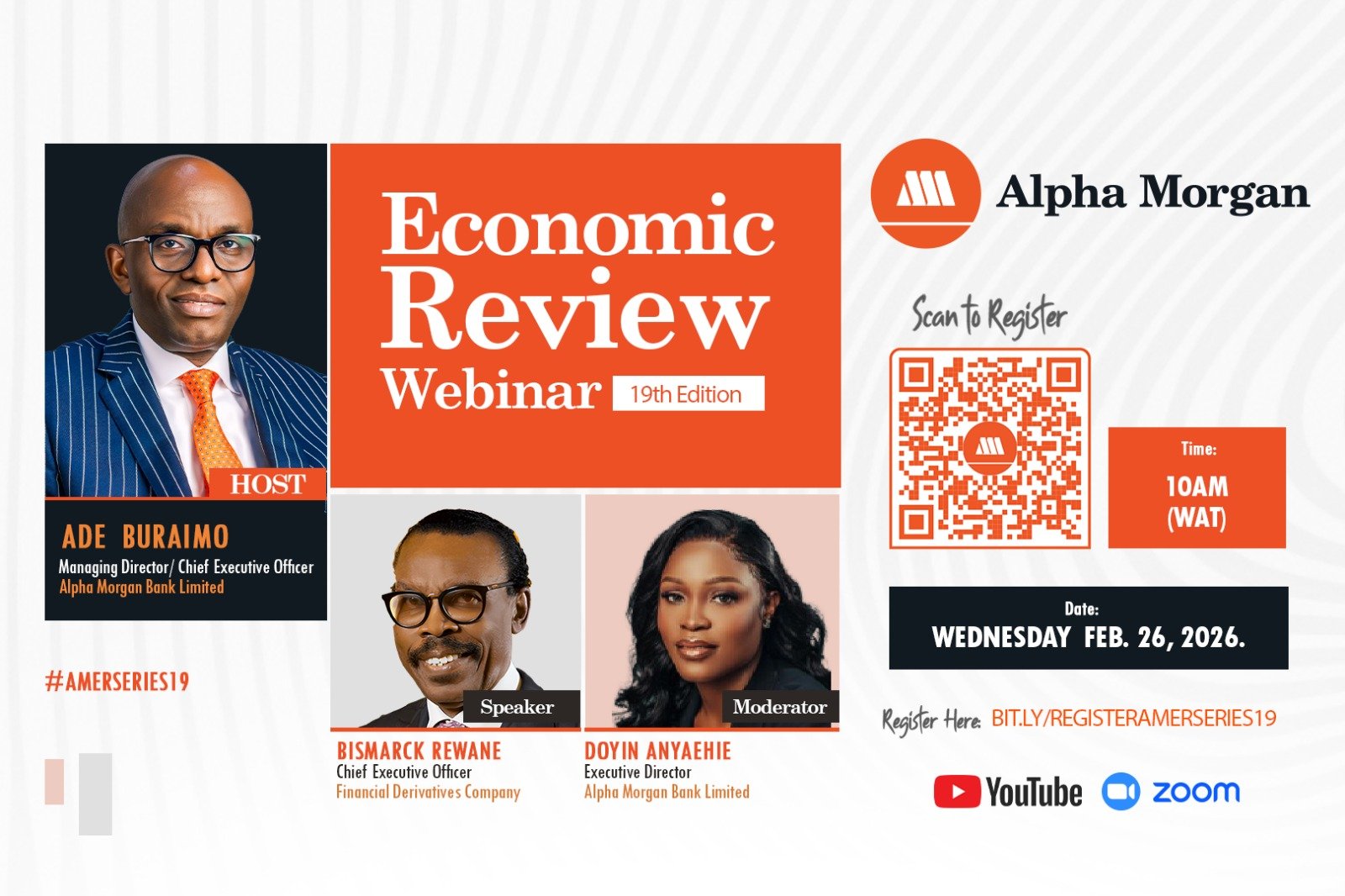 Alpha Morgan to Host 19th Economic Review Webinar