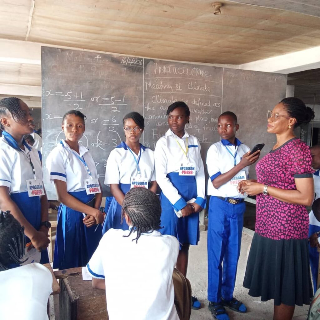 Apostolic Secondary Grammar School Ugep Press Club celebrate Press Week with interviews, lectures