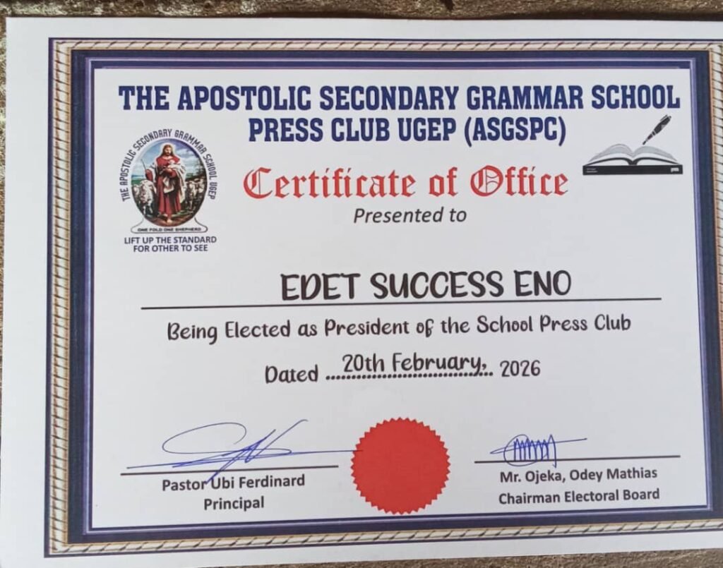 Apostolic Secondary Grammar School Ugep Press Club celebrate Press Week with interviews, lectures