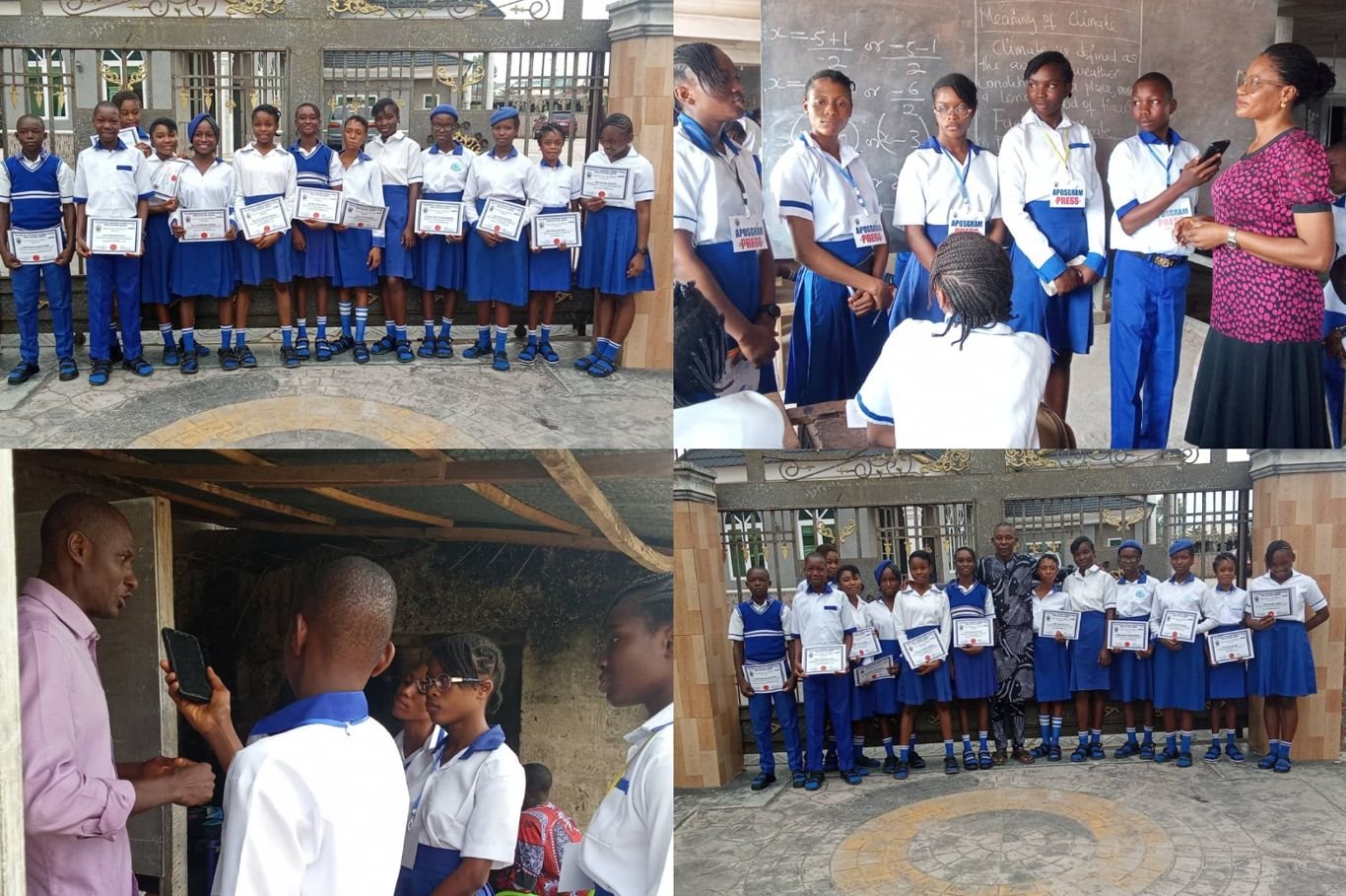 Apostolic Secondary Grammar School Ugep Press Club celebrate Press Week with interviews, lectures