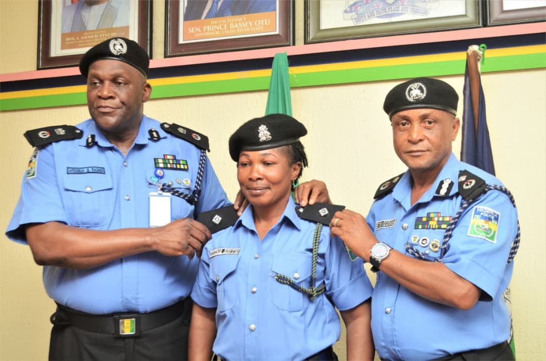 CP Afegbua decorates 464 newly promoted ASPs in Cross River