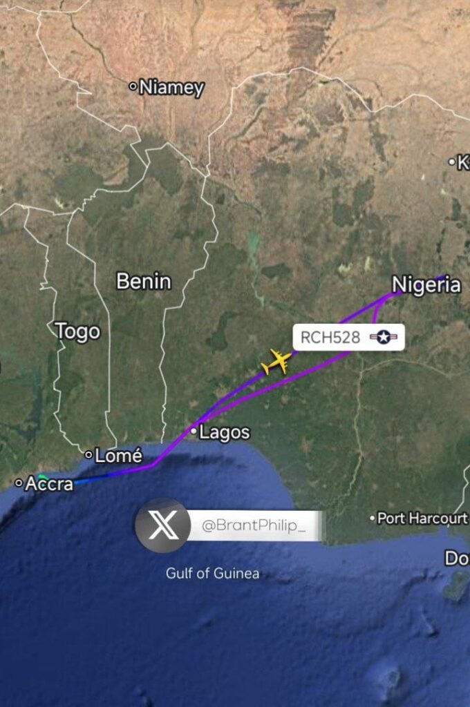 US Air Force C-17A Globemaster III arrives Nigeria