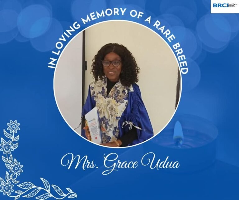 RIP Mrs Grace Udua