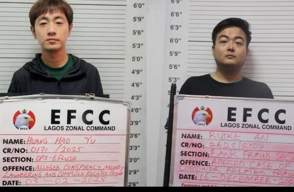 Court jails 2 Chinese for 46 years for N3.4bn, $2.5m cyberterrorism, internet fraud