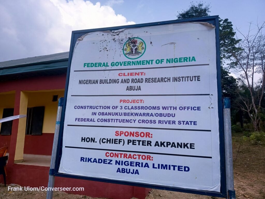 Akpanke commissions 9-classroom blocks, drums support for Tinubu, Otu