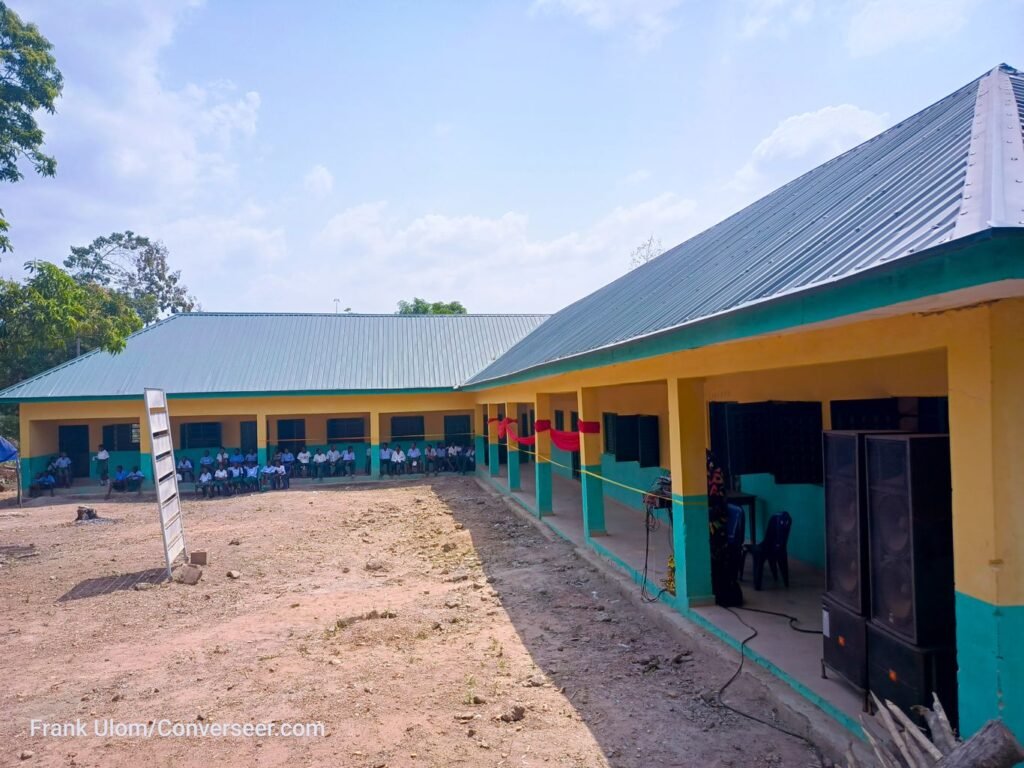 Akpanke commissions 9-classroom blocks, drums support for Tinubu, Otu