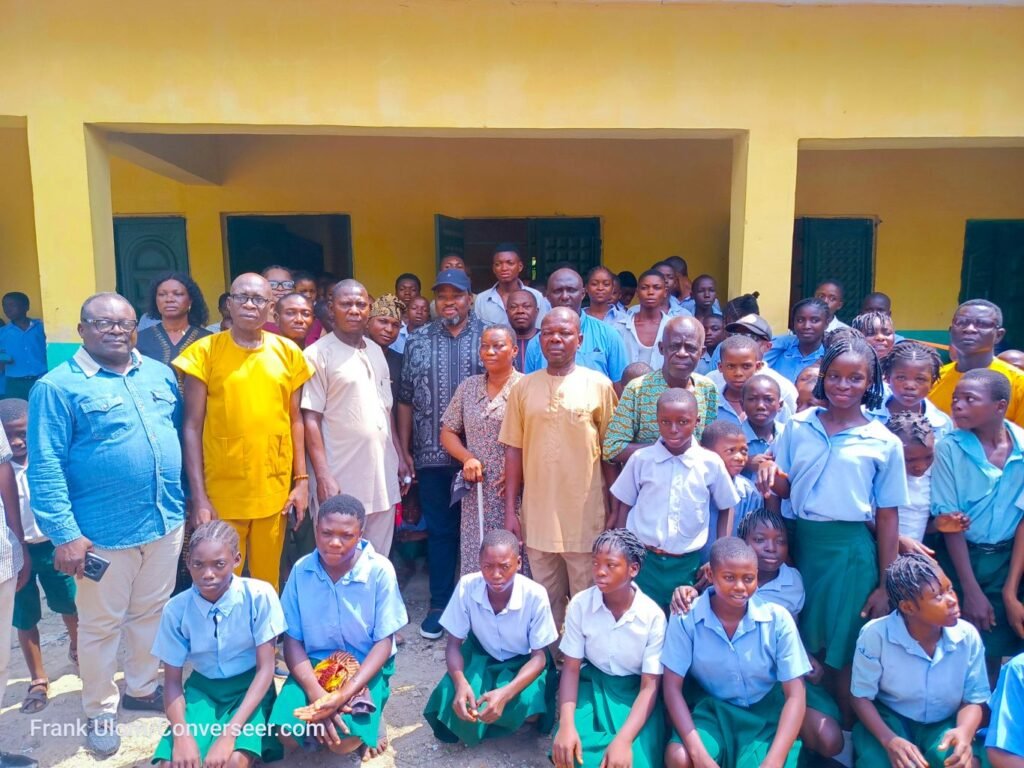 Akpanke commissions 9-classroom blocks, drums support for Tinubu, Otu