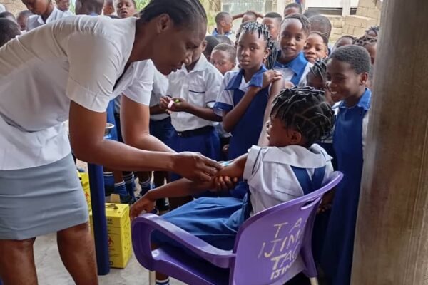 Vaccination: Ijiman PHC fortifies Apostolic Secondary Grammar School students against measles, rubella