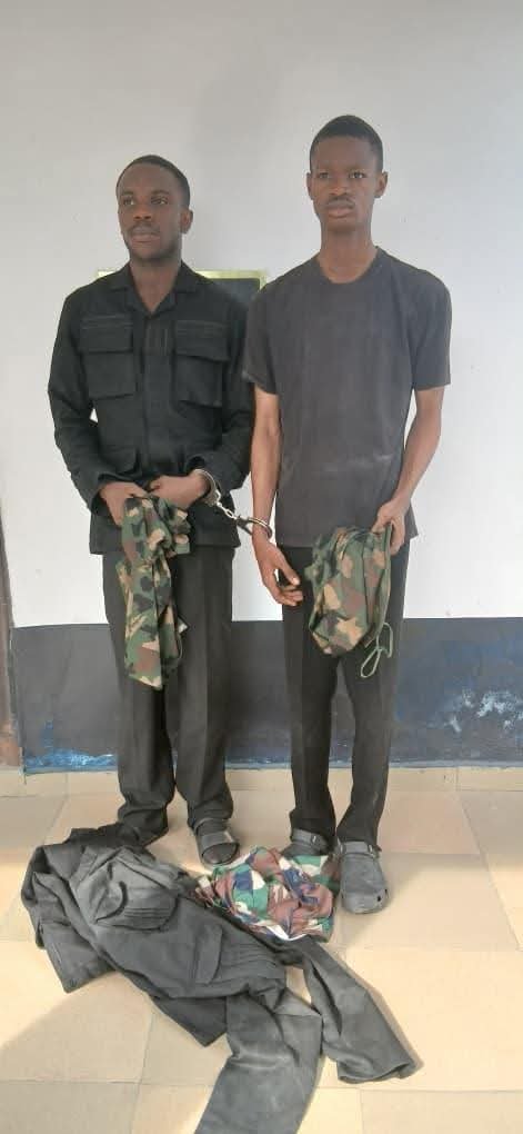 NNS VICTORY arrests, hands over fake Naval officers to Police in Calabar