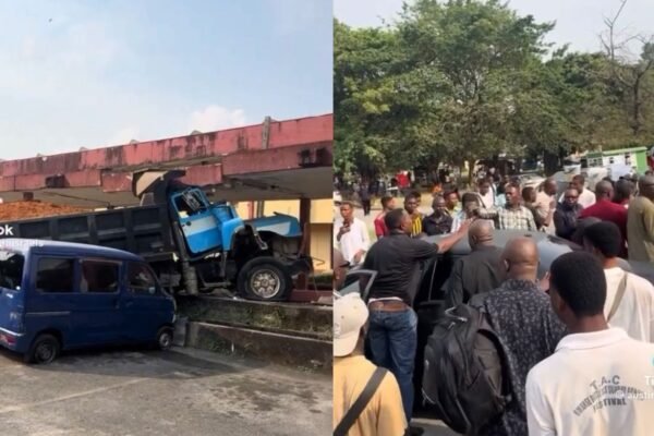 UNICAL students prevent truck driver arrest after ramming into another vehicle on campus
