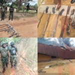 Army uncovers illegal gun factory, recovers 3 AK-47 rifle magazines, 10 locally fabricated weapons in Cross River